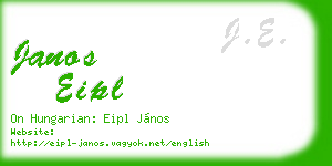 janos eipl business card